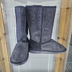 Sparkly Black Women's Boots